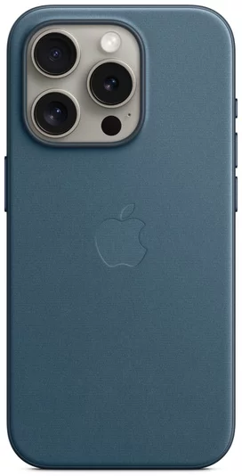 Levně Kryt Apple iPhone 15 Pro Max FineWoven Case MS - Pacific Blue