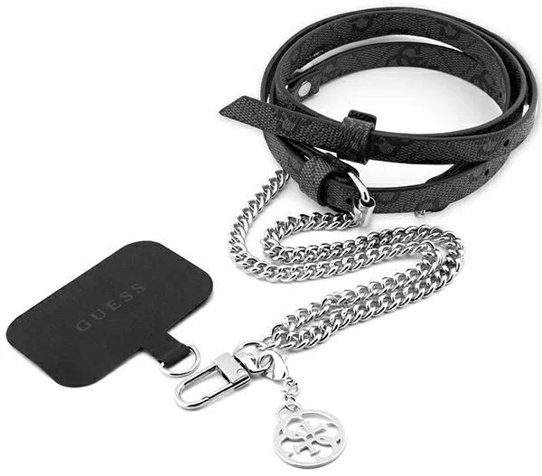 E-shop Klúčenka Guess GUOUC4MG4EK Universal CBDY strap black 4G Chain (GUOUC4MG4EK)