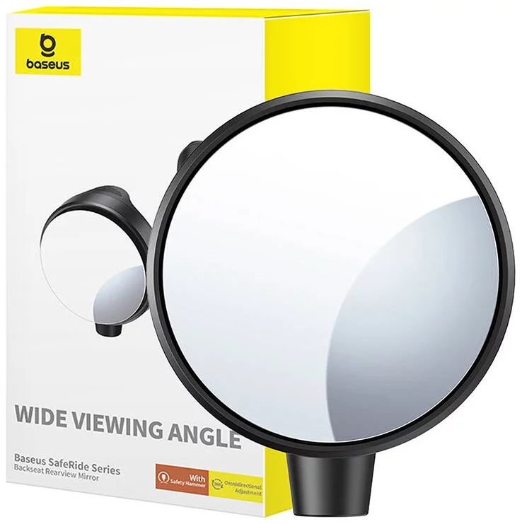 Levně Zrcadlo Baseus Rearview mirror SafeRide Series (black)