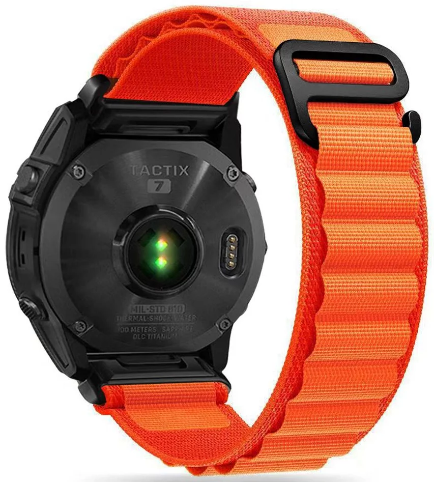 Bracelet de montre TECH-PROTECT NYLON PRO GARMIN FENIX 5 / 6 / 6 PRO / 7  ORANGE (9319456607710)