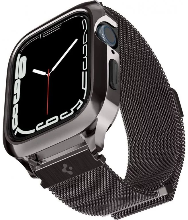 Řemínek Spigen Metal Fit, graphite - Apple Watch 41mm/40mm/38mm (AMP06928)