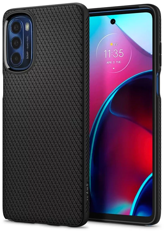 Case Spigen Liquid Air, black Motorola Moto G Stylus 2022 (ACS04469)