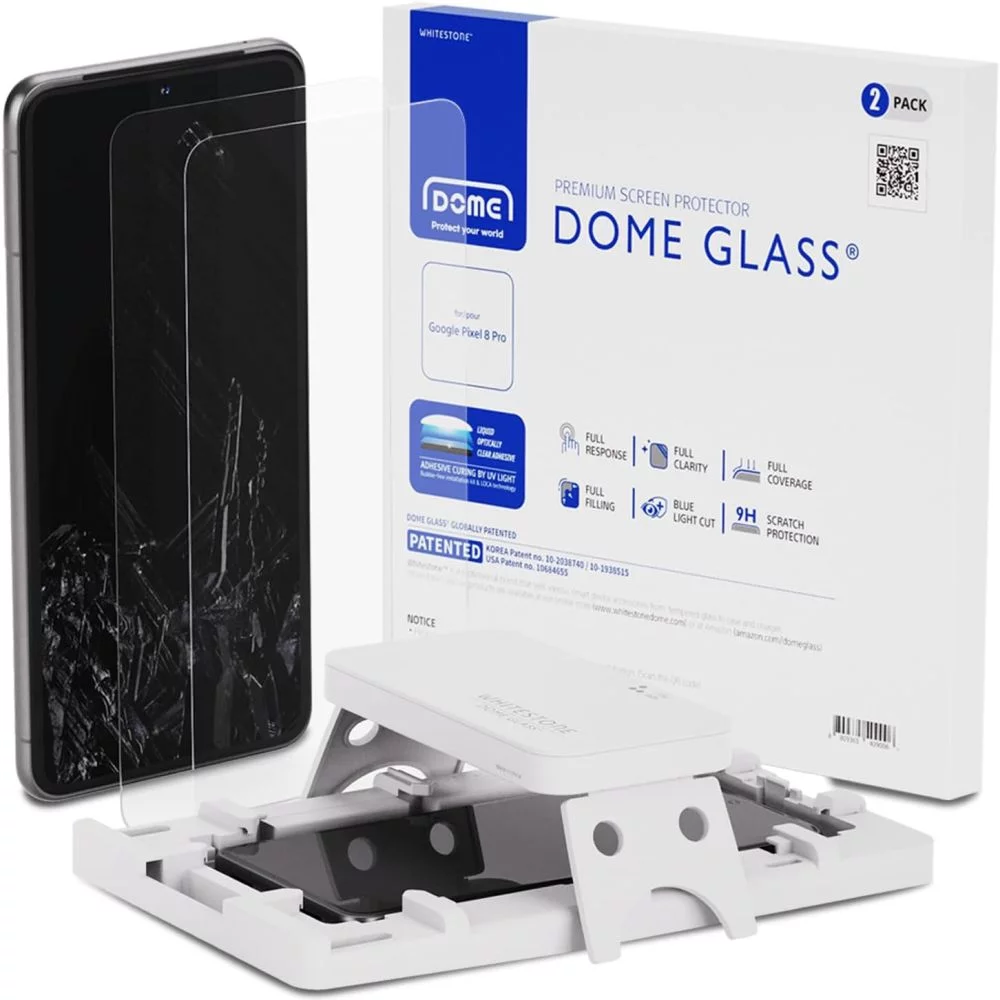 Ochranné sklo WHITESTONE DOME GLASS 2-PACK GOOGLE PIXEL 8 PRO CLEAR (8809365409006)