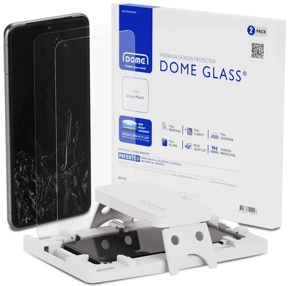 Levně Ochranné sklo WHITESTONE DOME GLASS 2-PACK GOOGLE PIXEL 8 CLEAR (8809365409013)