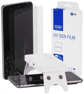 WHITESTONE DOME Schutzfolie UV GEN FILM 2-PACK Google Pixel 8 Pro transparent (8809365409020)  