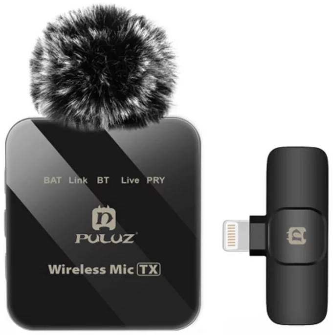 Mikrofón PULUZ Wireless Lavalier Microphone PU647B (lightning)