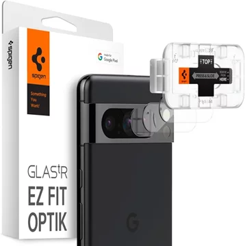 SPIGEN OPTIK.TR „EZ FIT“ Kameraschutz 2 Stk. Google Pixel 8 Pro klarer Kristall (AGL07394)  