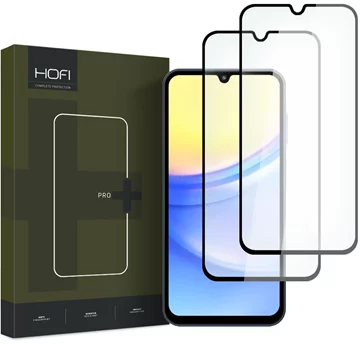 HOFI GLASS PRO+ 2-PACK Galaxy A15 4G / 5G / A25 5G schwarzes gehärtetes Glas (5906203690008)  