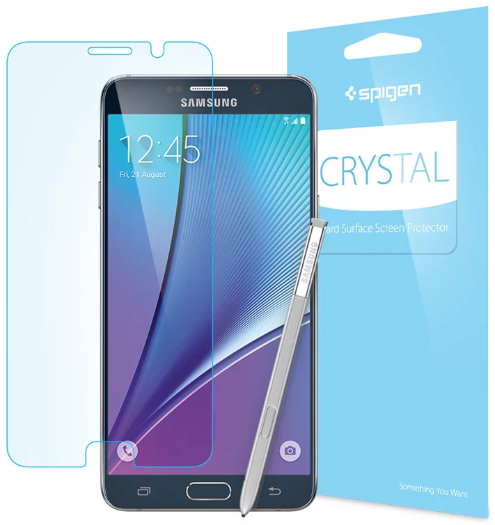 Levně Ochranné sklo Spigen Screen Protector Crystal for Galaxy Note 5 clear (SGP11678)