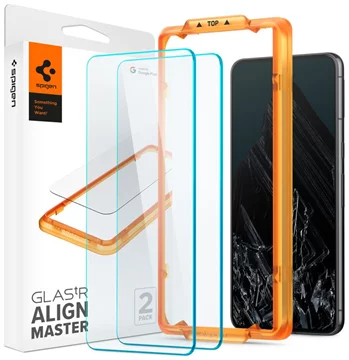 SPIGEN ALM GLAS.TR 2ER-PACK gehärtetes Schutzglas Google Pixel 8 Pro klar (AGL07395)  
