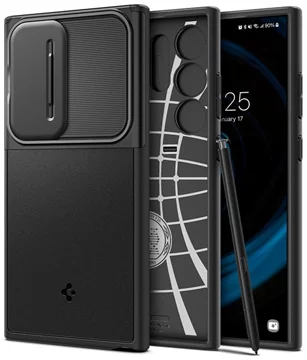 SPIGEN OPTIK ARMOR Hülle Galaxy S24 Ultra schwarz (ACS07313)  