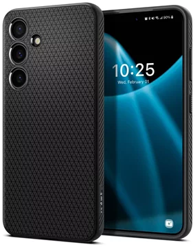 SPIGEN LIQUID AIR matt schwarze Hülle Galaxy S24 (ACS07347)  