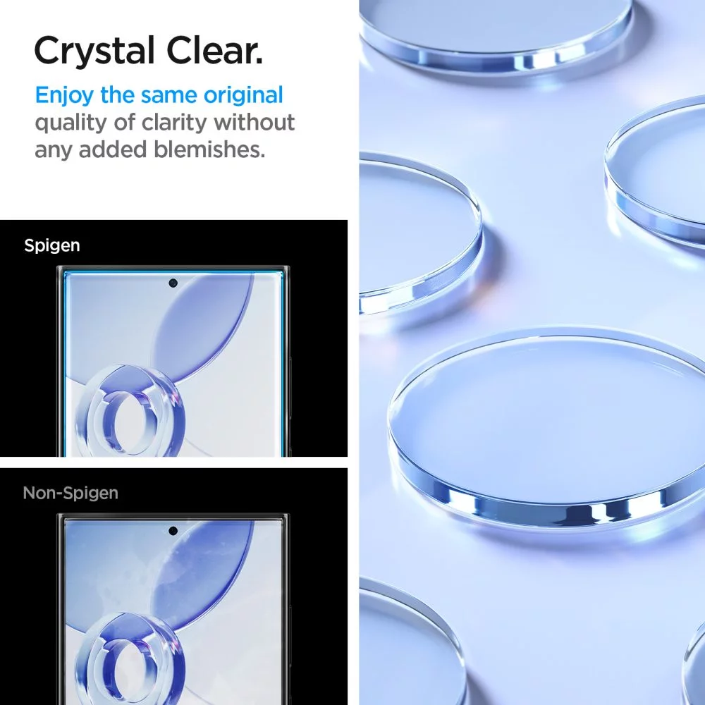Tempered Glass SPIGEN GLAS.TR ”EZ FIT” 2-PACK GALAXY S24 ULTRA CLEAR  (AGL07495)