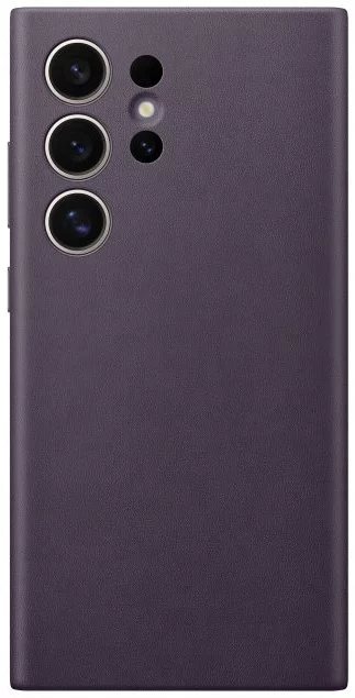 Levně Kryt Samsung S24 Ultra Dark Violet Vegan Leather Back Cover