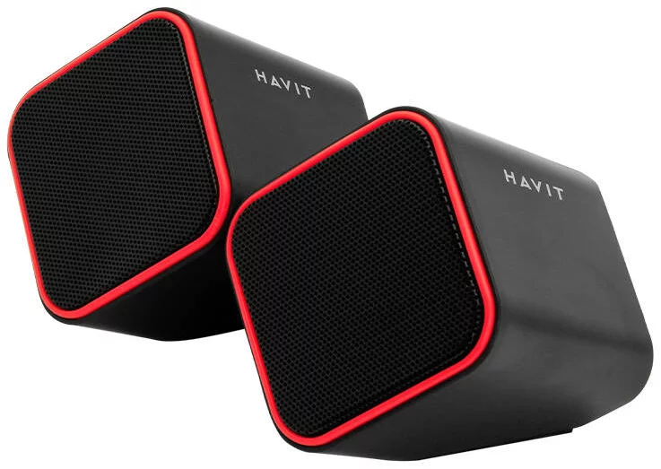 Levně Reproduktor Havit HV-SK473-BR USB 2.0 speaker (Black-Red)