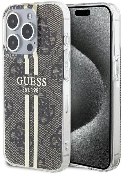 Guess GUHCP15XH4PSEGW Apple iPhone 15 Pro Max hardcase IML 4G Gold