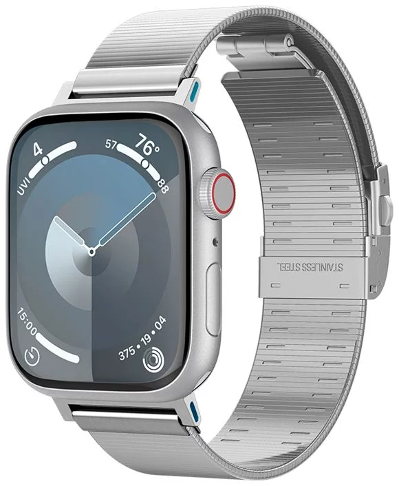 Remienok Spigen Sleek Link, silver - Apple Watch 49mm/45mm/44mm/42mm (AMP07224)