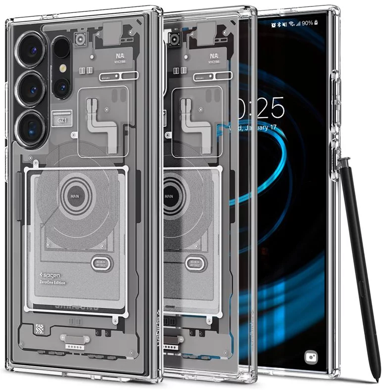 Case Spigen Ultra Hybrid, zero one white - Samsung Galaxy S24 Ultra  (ACS07294)