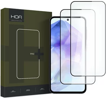 HOFI GLASS PRO+ 2ER-PACK gehärtetes Schutzglas Galaxy A35 / A55 5G schwarz (5906203691845)  