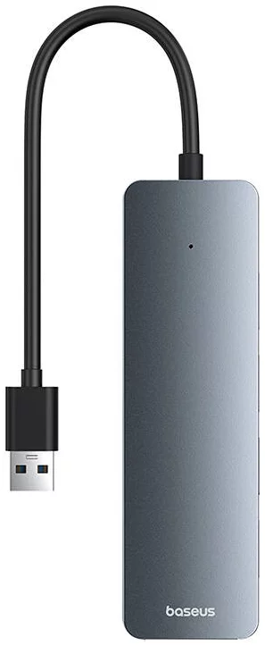 USB Hub Baseus 4in1 Hub  UltraJoy Lite USB-A to USB 3.0 15cm (grey)