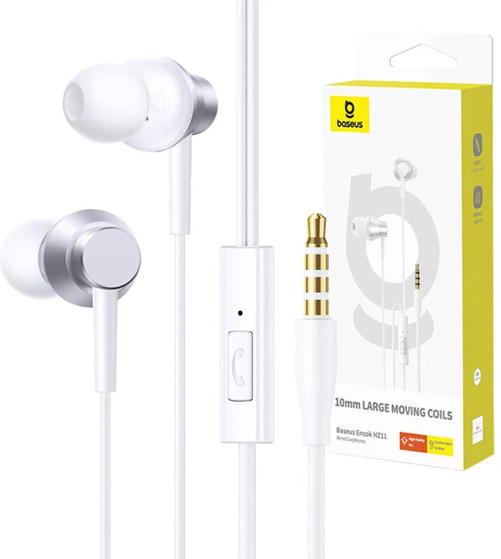 Sluchátka Baseus Encok HZ11 headphones - white