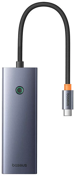 USB Hub Baseus Hub 5in1  UltraJoy 5-Port ( 3xUSB3.0+RJ45+PD) grey