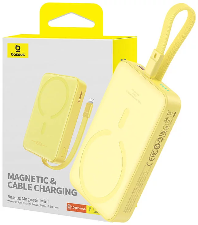Nabíjačka Baseus Powerbank Magnetic Mini 10000mAh 20W MagSafe (yellow)