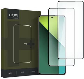 HOFI GLASS PRO+ 2-PACK sticlă temperată protectoare pentru XIAOMI REDMI NOTE 13 5G / 13 PRO 4G / 5G neagră (5906302305292)  