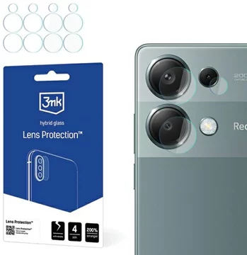 3MK Lens Protect protecție lentilă cameră pentru Redmi Note 13 Pro 4G 4 buc  