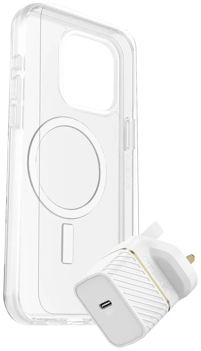 Nabíječka OTTERBOX KIT APPLE IPHONE 15 PRO MAX/UK USB-C WALL CHARGER 30W WHITE (78-81249)