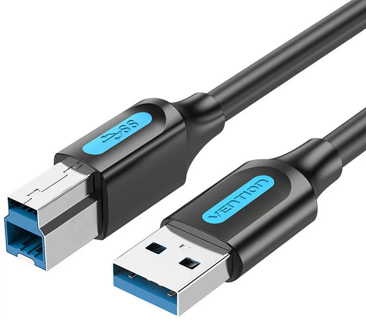 Kábel Vention USB 3.0 A to B cable COOBF 1m Black PVC
