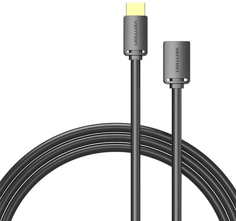 Kábel Vention HDMI-A Male to HDMI-A Female 4K HD PVC Cable 1m AHCBF (Black)