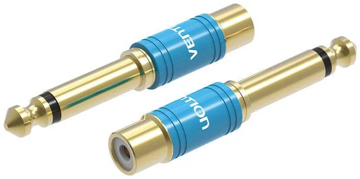 Adaptér Vention Audio adapter VDD-C03 6.35mm male to RCA female blue