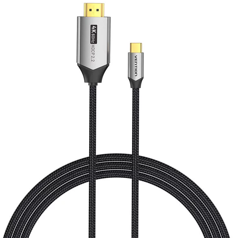 Kábel Vention USB-C to HDMI Cable 2m CRBBH (Black)