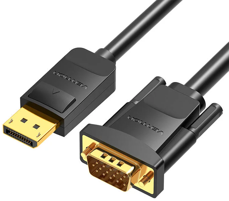 Kábel Vention DisplayPort to VGA Cable 1.5m HBLBG (Black)