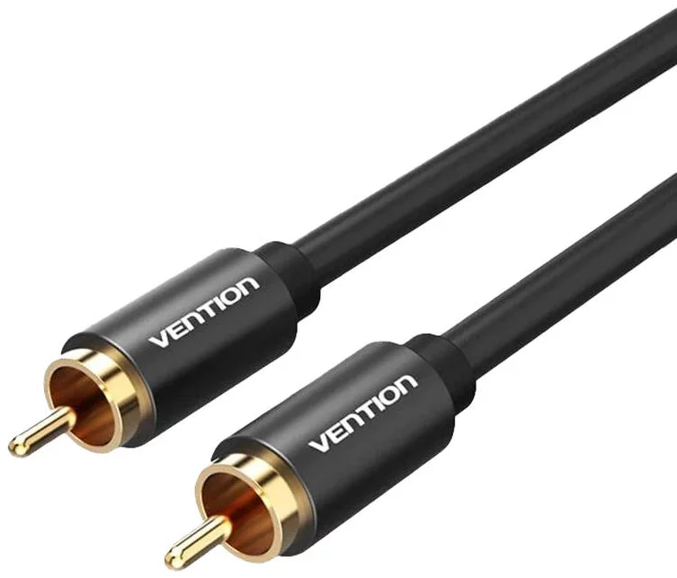 Kábel Vention RCA Audio Cable 1m VAB-R09-B100 Black Metal