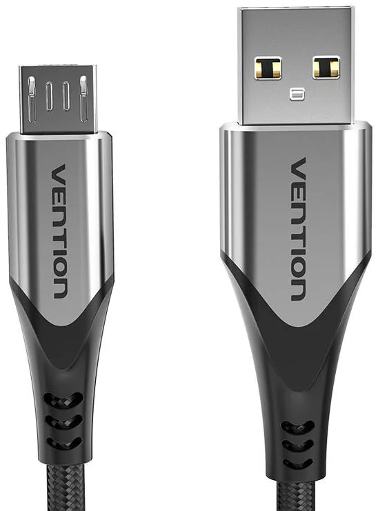 Kábel Vention USB 2.0 A to Micro-B 3A cable 0.5m COAHD gray