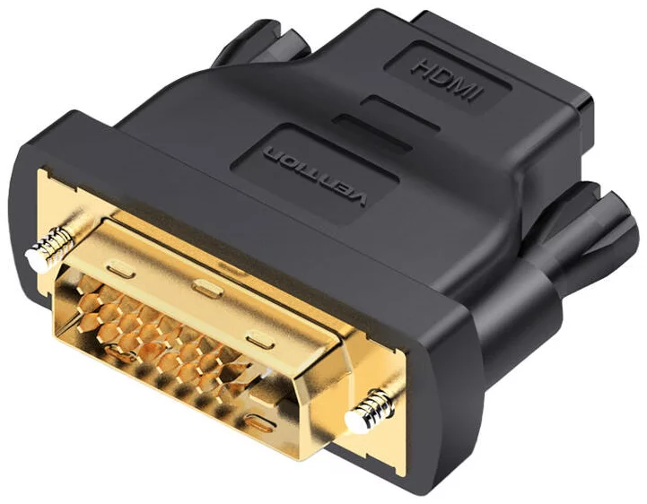 E-shop Adaptér Vention DVI (24+1) Male to HDMI Female Adapter ECDB0 (black)