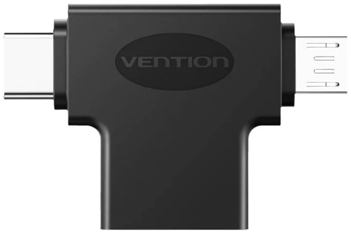 Adaptér Vention USB to USB-C and Micro USB OTG Adapter CDIB0