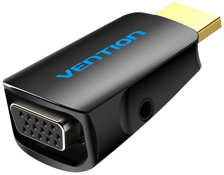 Levně Adapter Vention HDMI to VGA Adapter AIDB0 with 3.5mm Audio