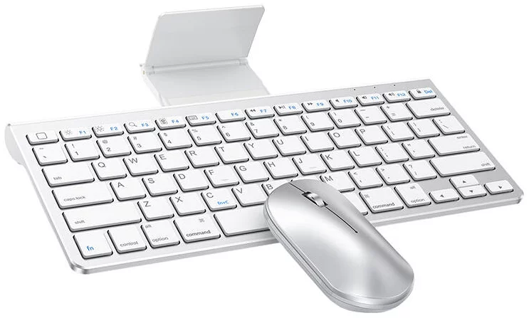 Levně Klávesnice Omoton Mouse and keyboard combo for IPad/IPhone KB088 (silver)