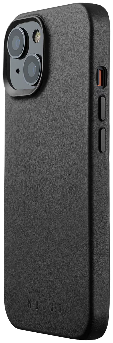 Tok Mujjo Full Leather Case with MagSafe for iPhone 15- Black