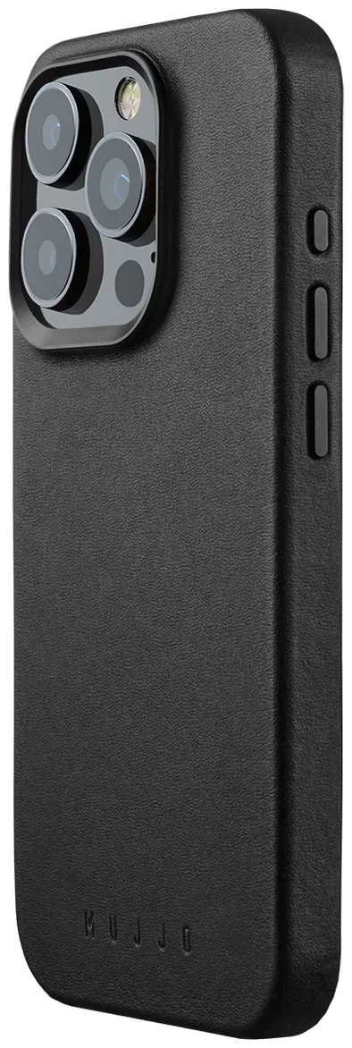 E-shop Kryt Mujjo Full Leather Case for iPhone 15 Pro - black