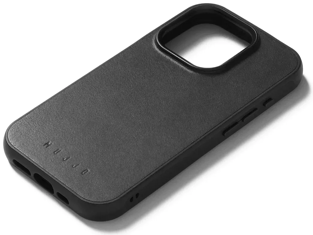 E-shop Kryt Mujjo Full Leather Shield Case for iPhone 15 Pro - Black