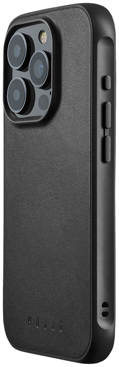 E-shop Kryt Mujjo Full Leather Shield Case for iPhone 15 Pro Max- Black