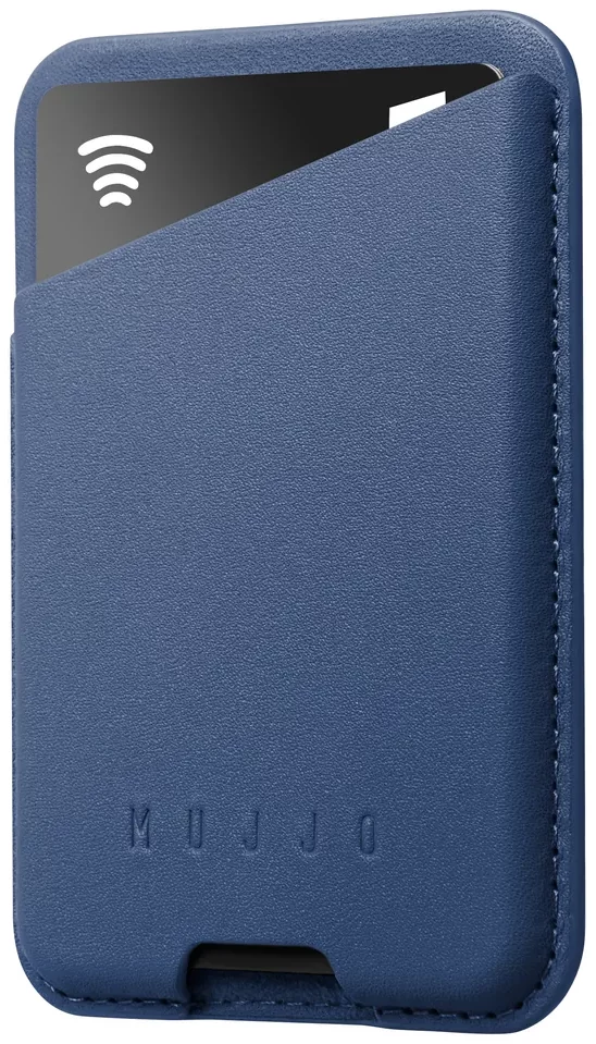 Peňaženka Mujjo Magsafe Leather Card Wallet - Blue