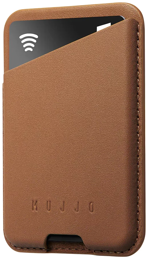 Peňaženka Mujjo Magsafe Leather Card Wallet - Dark Tan