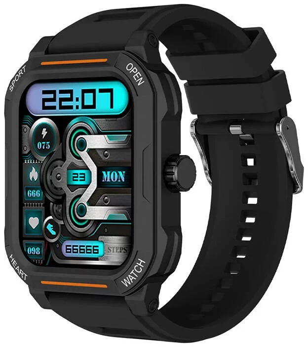 Levně Smart hodinky Blitzwolf Smartwatch BW-GTC3 (Black/Black Steel)