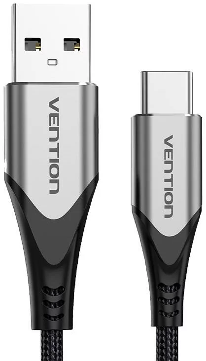 Levně Kabel Vention USB 2.0 A to USB-C Cable CODHG 3A 1.5m Gray