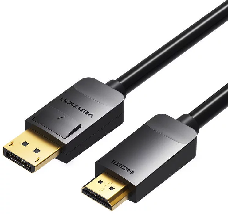 Kábel Vention DisplayPort 1.2 to HDMI 1.4 Cable 3m HADBI 1080P 60Hz (Black)